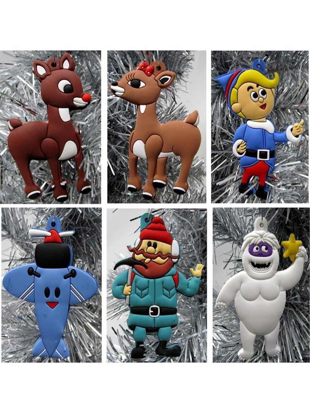 Festive Red Nosed Reindeer & Friends Holiday Ornament Set - Perfect for